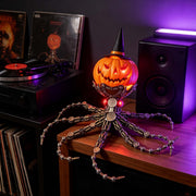 punkbuild steampunk mechanical octopus metal model kit with pumpkin head, unique halloween gift for adults  (2400+ pcs)