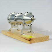 Working Multi-Stage Centrifugal Steam Turbine Model, Alloy External Combustion Engine Demonstration Model for Educational Science Teaching Display - EngineDIY