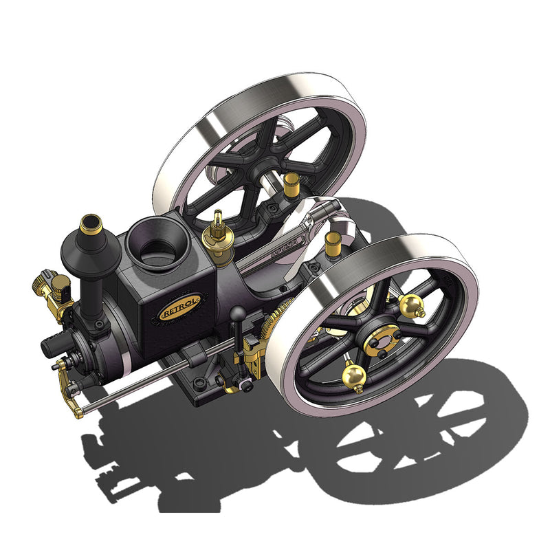 enginediy retrol engine hm-01 7cc engine 4-stroke horizontal hit and miss internal combustion engine model