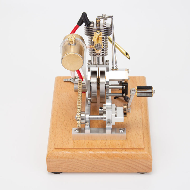 H09 Mini Hoglet Single-Cylinder Four-Stroke Gasoline Engine Model for Motorcycles with Pedal Start