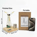 diy metal industrial-style windmill lamp model kit - rotatable creative desktop lamp
