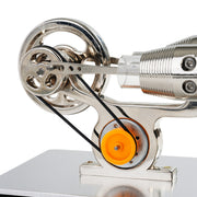 single cylinder stirling engine model with usb light & fan