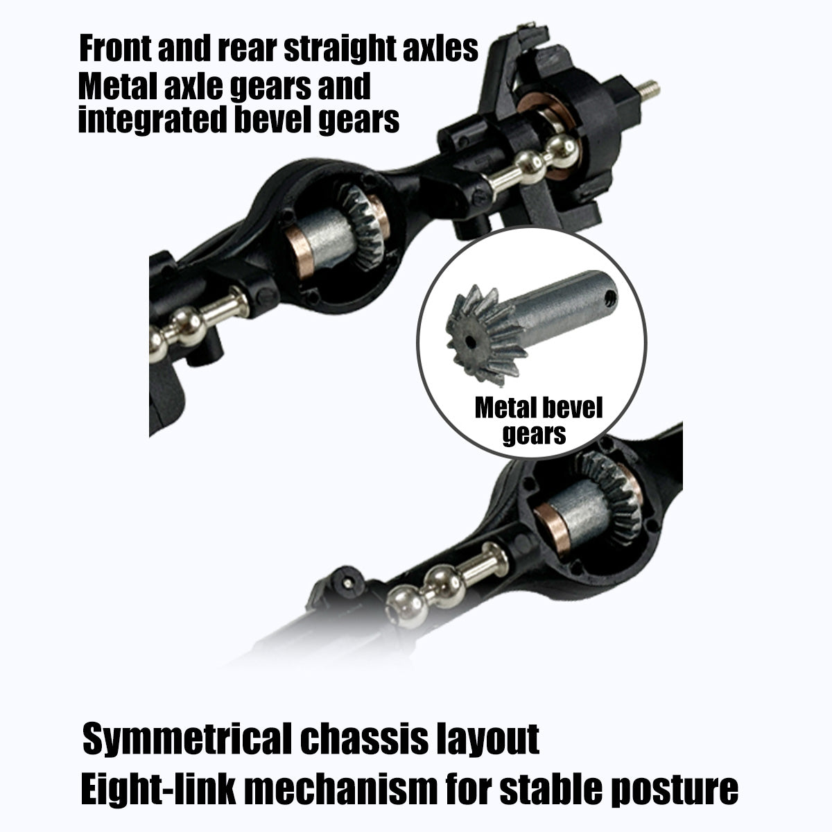 1/18 scale 2.4g 3ch 4wd tube chassis off-road rc car model with flip-up headlights