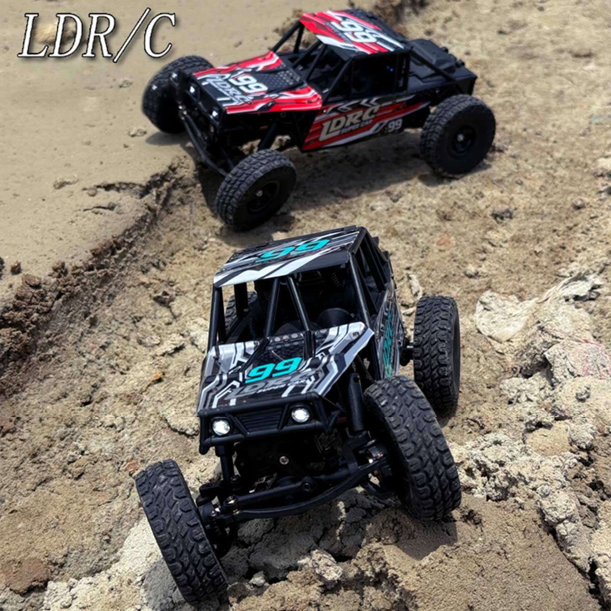 1/18 scale 2.4g 3ch 4wd tube chassis off-road rc car model with flip-up headlights