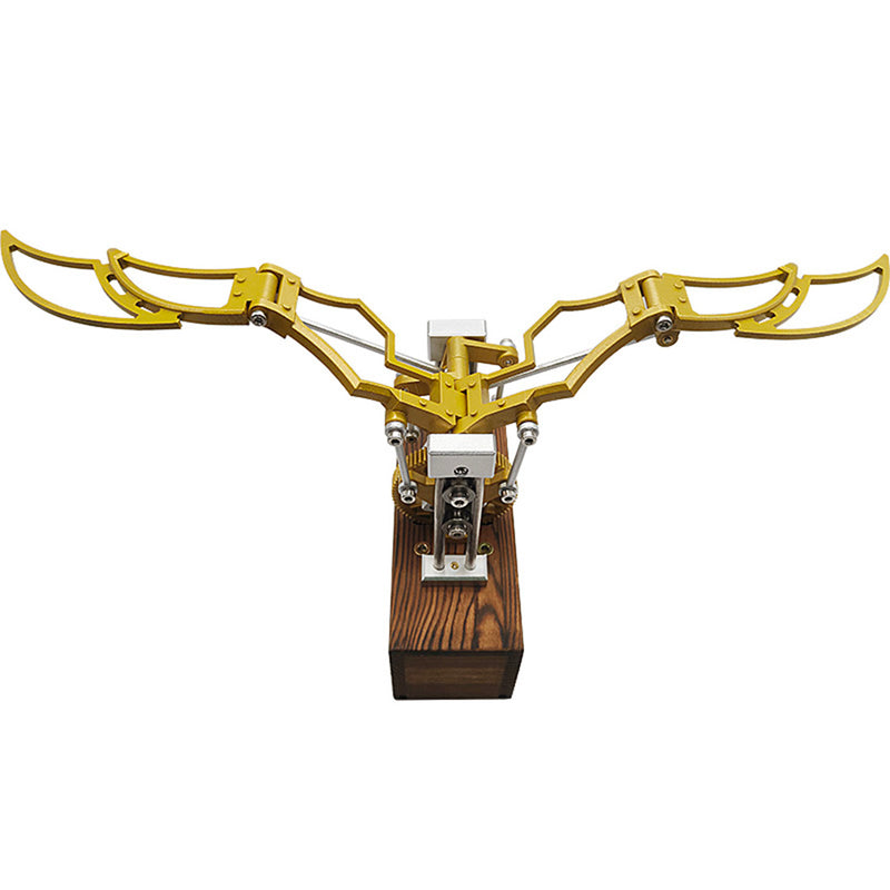 Mechanical Flapping Wings Dynamic 3D DIY Mechanical Metal Ornithopter Model Kit - EngineDIY