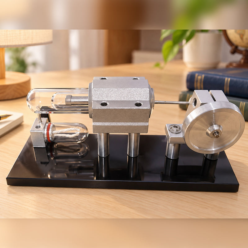 beta type horizontal stirling engine model