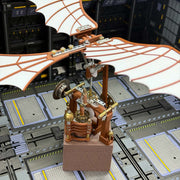 da vinci flapping wing model 3d diy gear-driven bionic model kit gift ideas