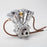 Kick Starter, Flywheel and Clutch for CISON FG-VT157 15.7cc V-Twin Engine Model Shovelhead V2 Engine