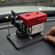 3d printed electric single cylinder diesel engine model for desktop display