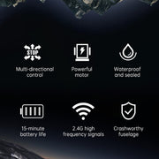 1/32 scale 2.4g 8km/h rc rescue boat model rtr version