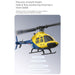 a60 bell206 90-class 2.4g 4ch single rotor flybarless mini rc helicopter model with optical flow altitude hold 1/42 scale