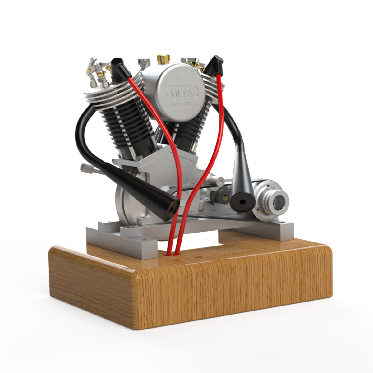 musa hoglet v-twin 4-stroke kick-start gasoline motorcycle engine model