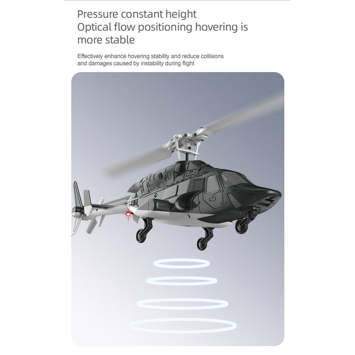 rc era a61 1/52 scale airwolf 2.4g 4ch single rotor flybarless mini rc helicopter model with optical flow altitude hold rtf