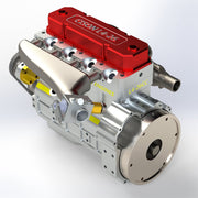 CISON L4 OHV 20.5cc Inline 4-Cylinder 4-Stroke Water-Cooled Gasoline Engine Model Kit-Speed Up to 11500rpm - EngineDIY