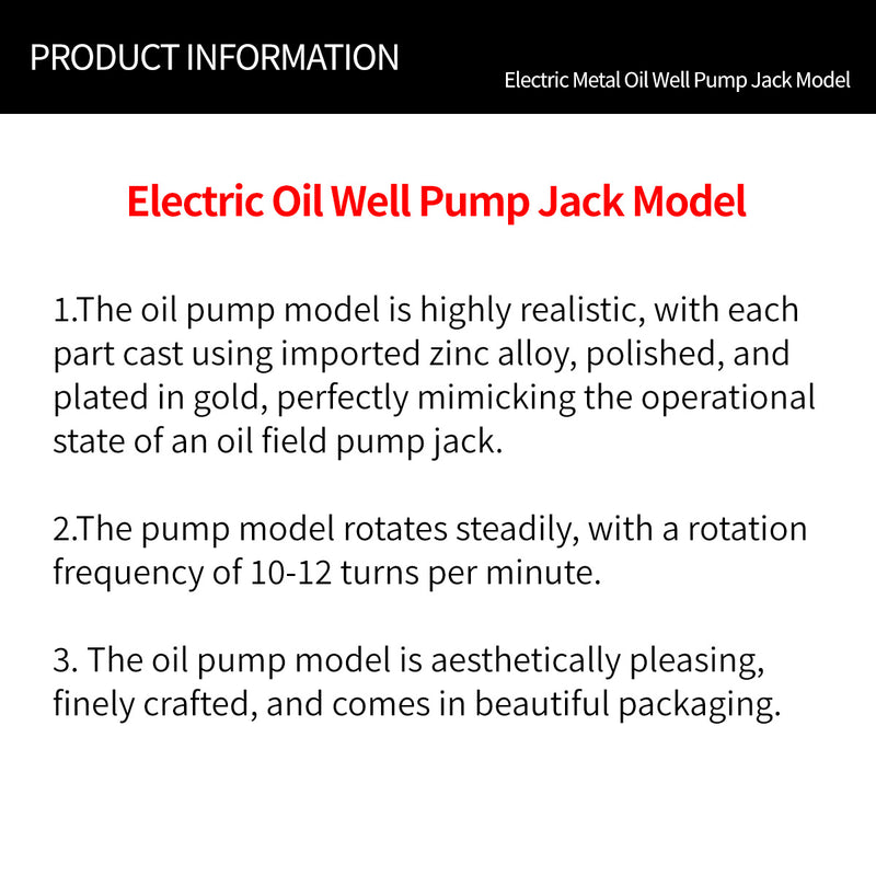 electric metal oil well pump jack model