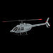 a60 bell206 90-class 2.4g 4ch single rotor flybarless mini rc helicopter model with optical flow altitude hold 1/42 scale