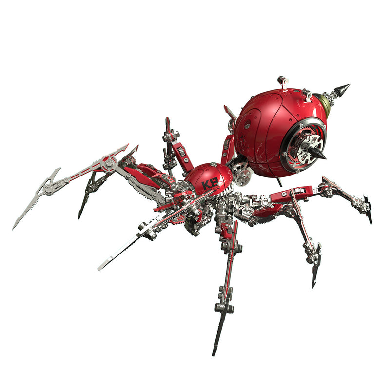 steampunk mechanical war spider 3d assembly model kit – build your own industrial arachnid artillery