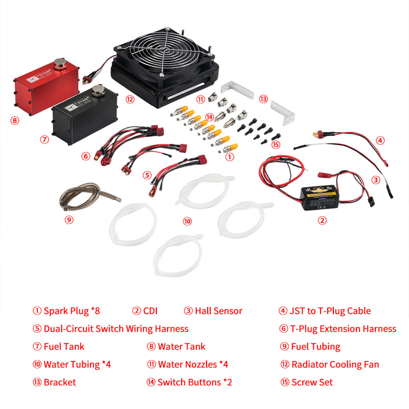 Starter Kit for TOYAN FS-V800WGPC Gasoline V8 Engine Model