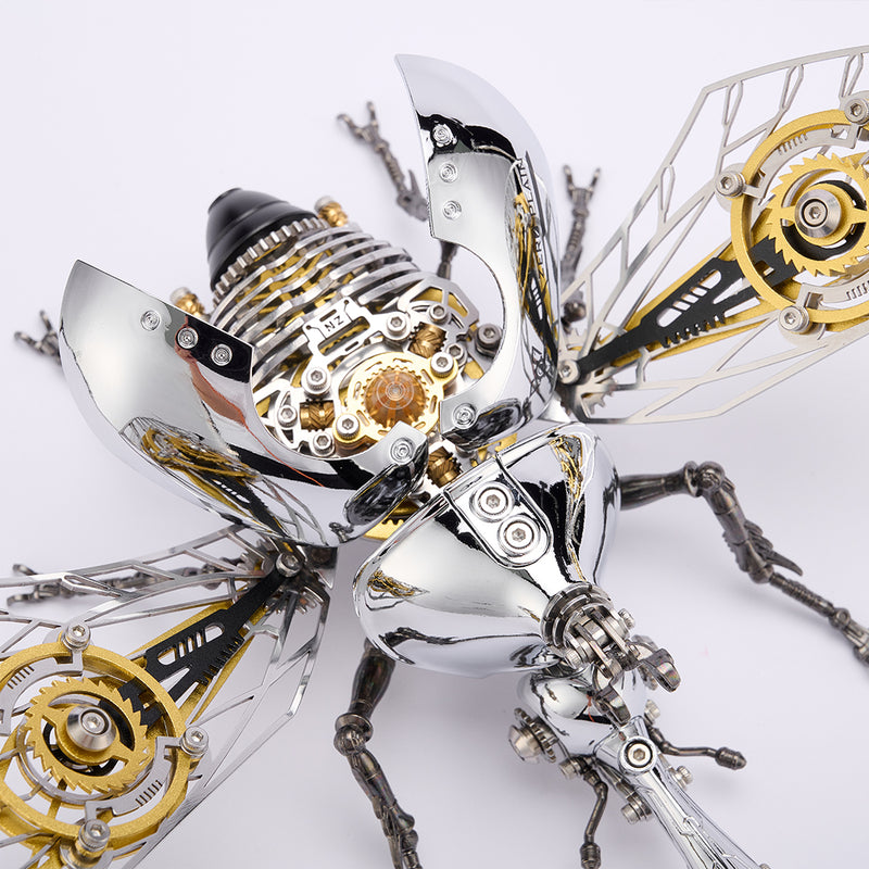 mechanical beetle model kit, steampunk diy metal insect building set (317pcs)