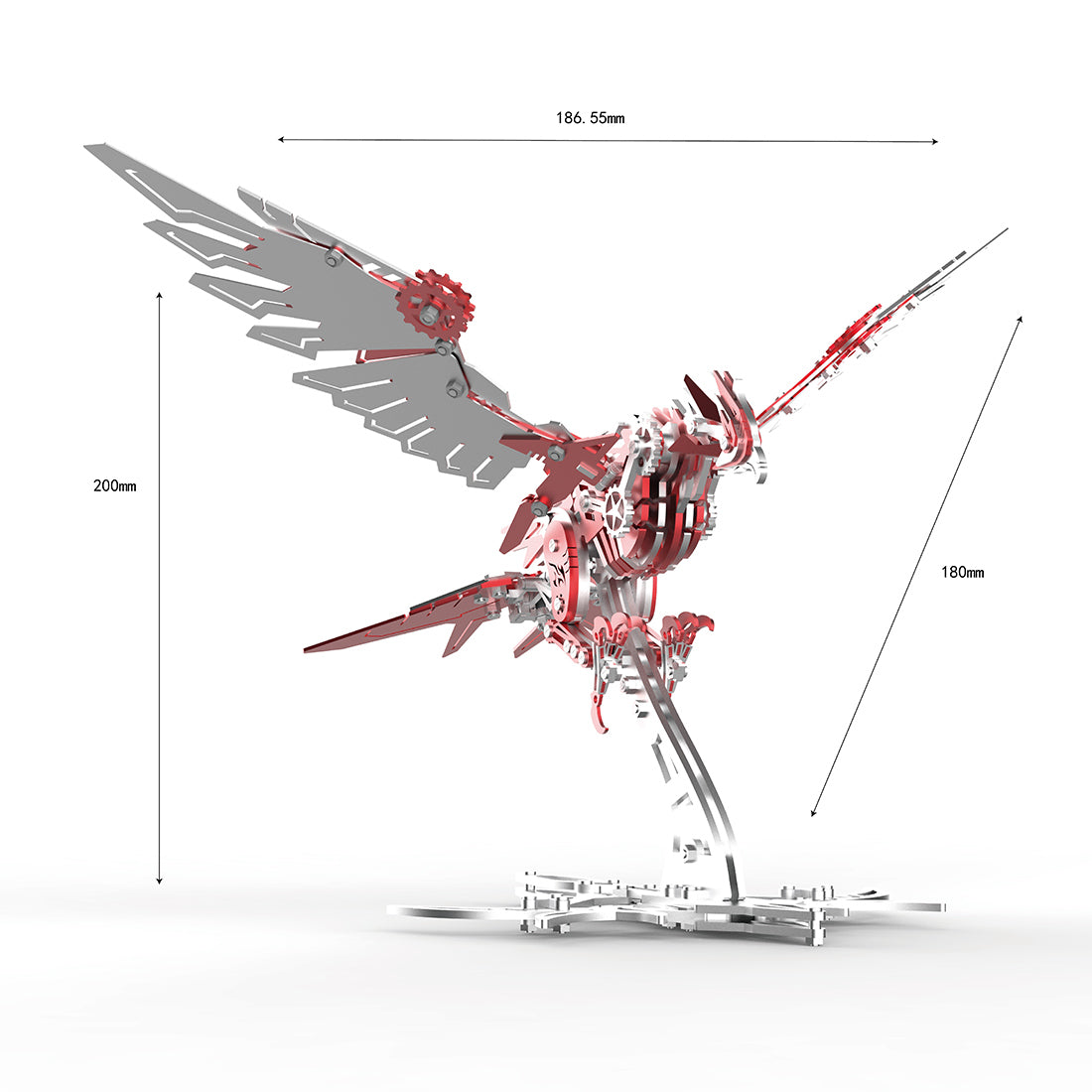 Falcon Predator 3D Metal Mechanical Bionic Assembly Model Kit - EngineDIY