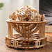 wooden tourbillon timer 3d assembly model kit with mechanical transmission
