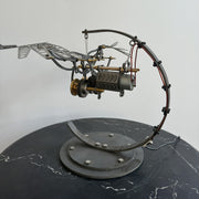 3D Metal Mechanical Flying Bird Model