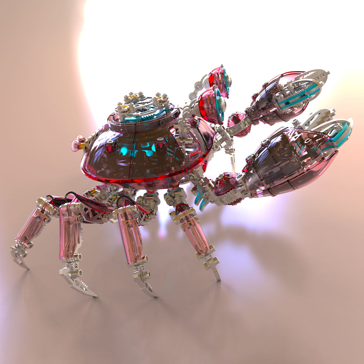 3d metal mechanical crab assembly model kit 