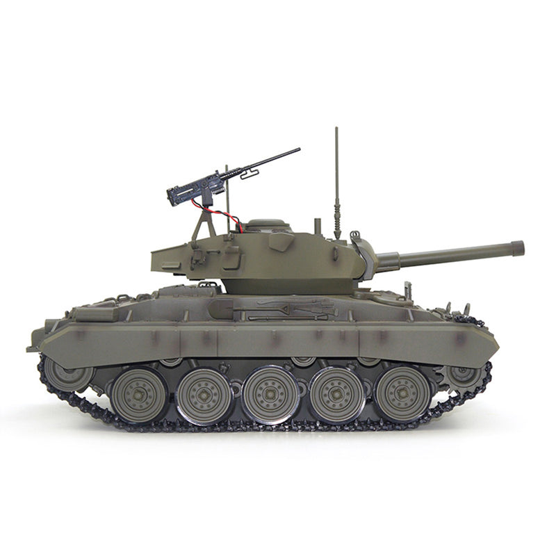 1/16 Scale 2.4G RC US M24 Light Tank Model With Smoke and Sound Effects