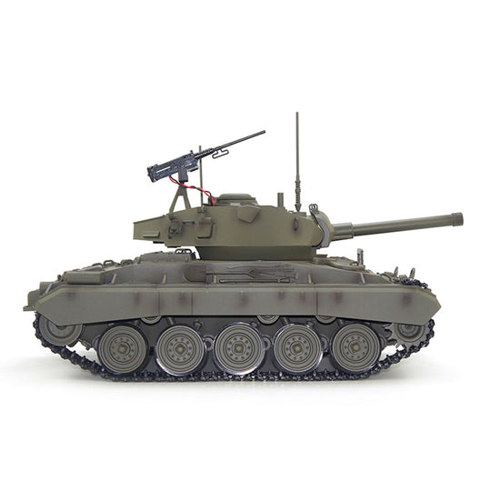 1/16 Scale 2.4G RC US M24 Light Tank Model With Smoke and Sound Effects