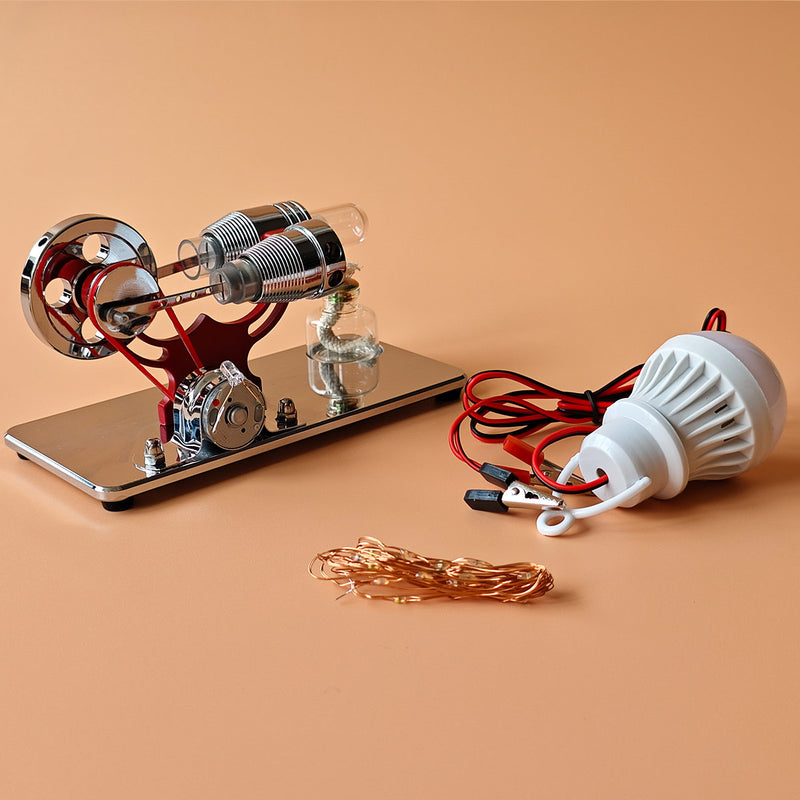 ENJOMOR γ-Type Mirror-Reflective Thermal Air Stirling Engine Generator ...