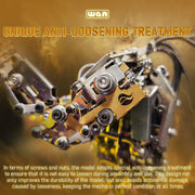 protoss mecha 3D metal model with light steampunk DIY jigsaw crafts