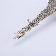 3D Metal Sleeping Crocodile DIY Metal Puzzle Model Kit Mechanical Assembly Crafts 1500+PCS - EngineDIY