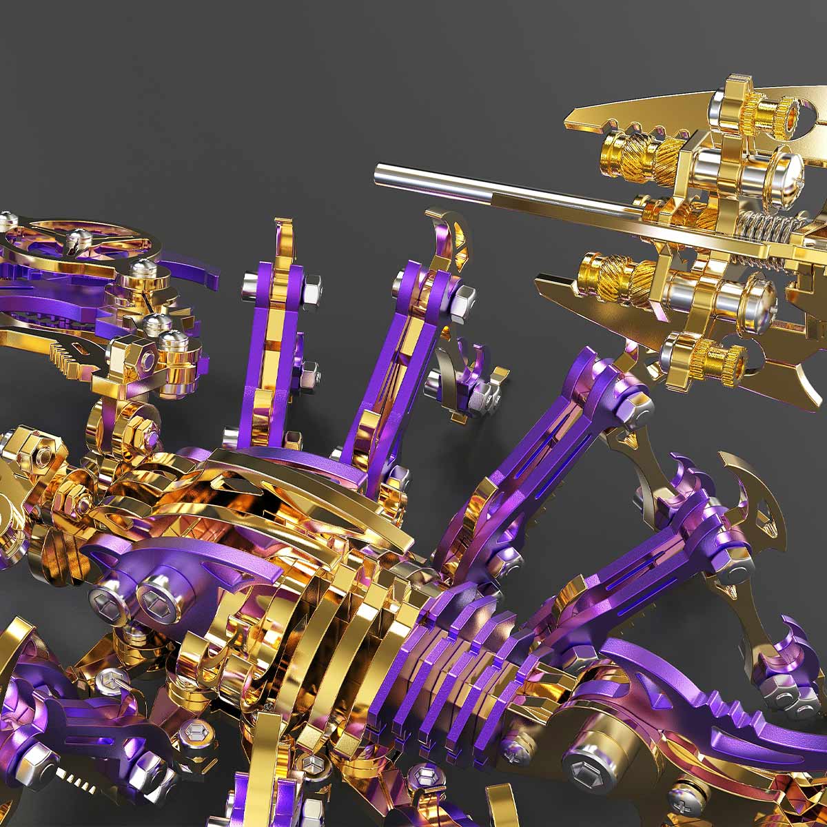 3d metal mechanical scorpion model kit 