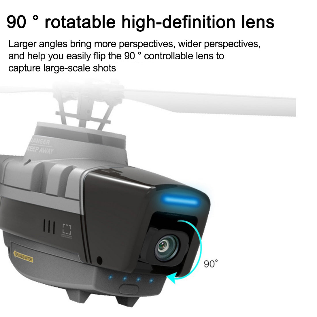 RC Aircraft 2.4G 4CH Black Hornet Aerial Vehicle Reconnaissance Military Aircraft Helicopter Model (RTF)