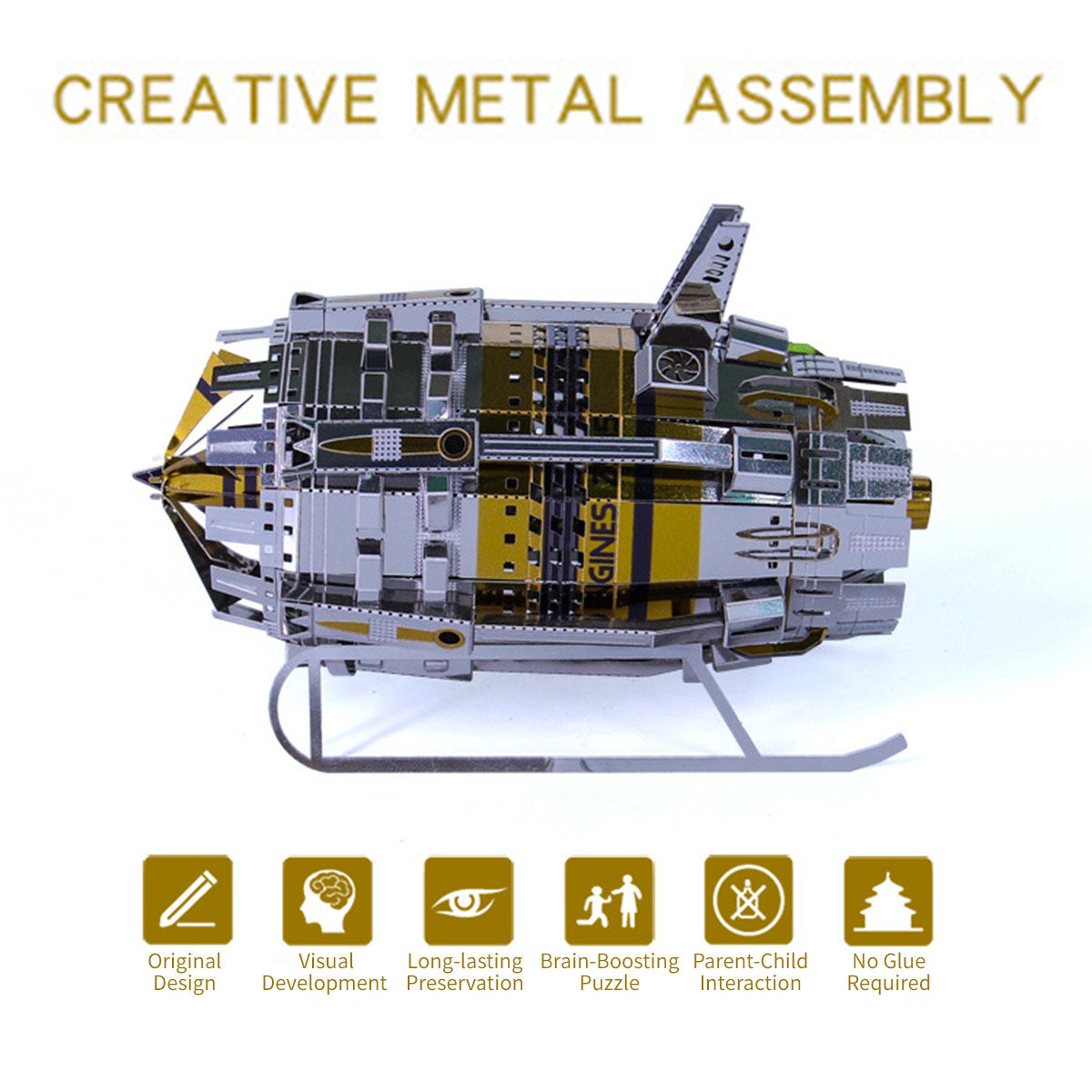 3d metal engine assembly model kit for science education lovers
