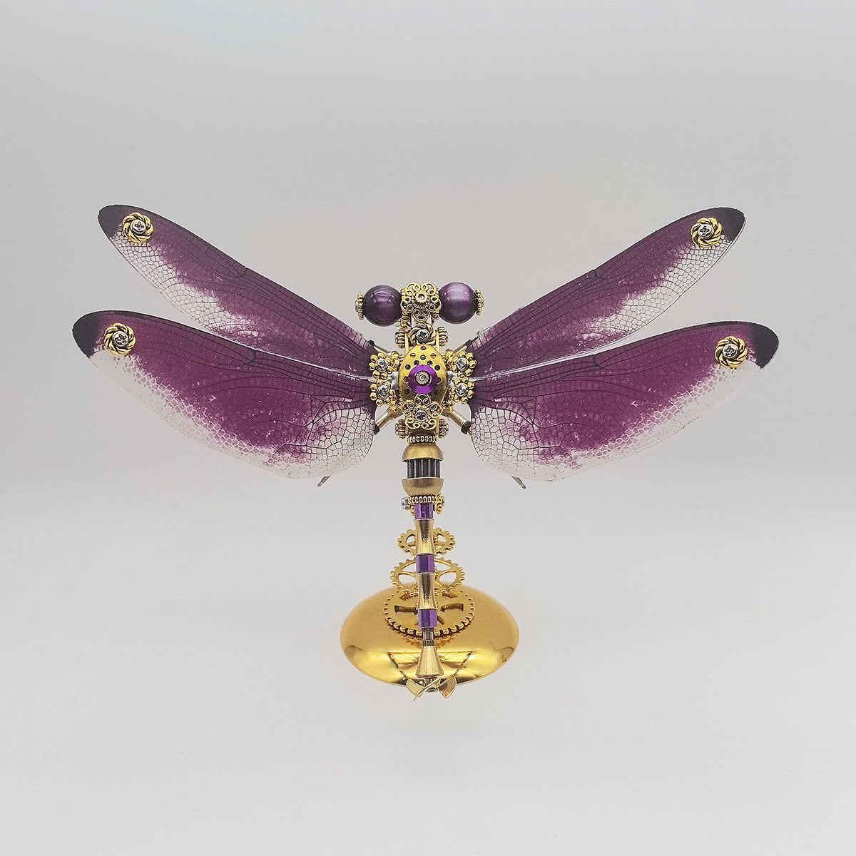 3D Metal Steampunk Insect Assembly Model Kit with Magnetic Display Base