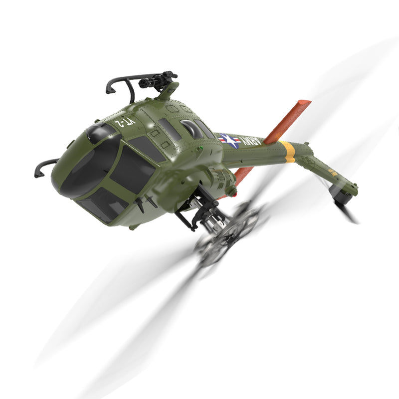 YU XIANG F07-V 1/34 Scale UH-1 Huey 2.4G 6CH Brushless Direct-Drive Flybarless RC Helicopter Model Mode 1/Mode 2 Switchable (RTF Version)