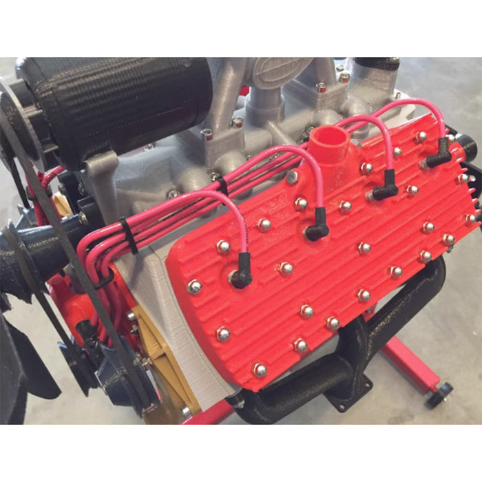 1/4 Scale Flathead V8 Engine Functional & Detachable FDM 3D Printed Engine Model Toy (Assembled Version)