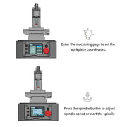 ultra mini desktop cnc machine model with g-code control