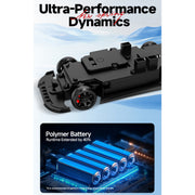 1/87 scale 2.4g 4wd full proportional rc drift car with simulated brake calipers, linked lights 