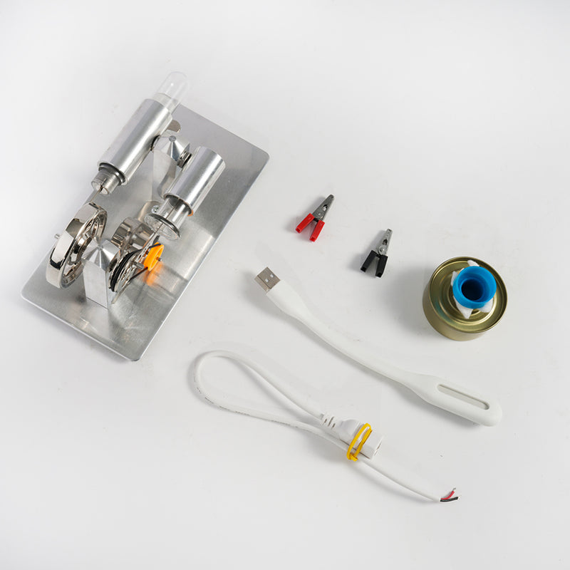 single cylinder stirling engine model-thermal science display