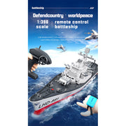 lhd-881 1/390 2.4g rc electric high-frequency twin-engine battleship model