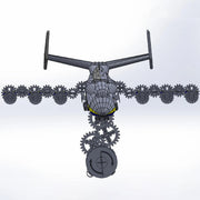 3d metal an-225 mriya aircraft model Kit, collectible desktop display for aviation lovers-270pcs