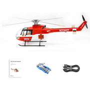 FLYWING BO105 470 Size 2.4G 6CH Military RC Helicopter With H1 Flight Controller,GPS and Adjustable Left/Right-Handed Controls - EngineDIY