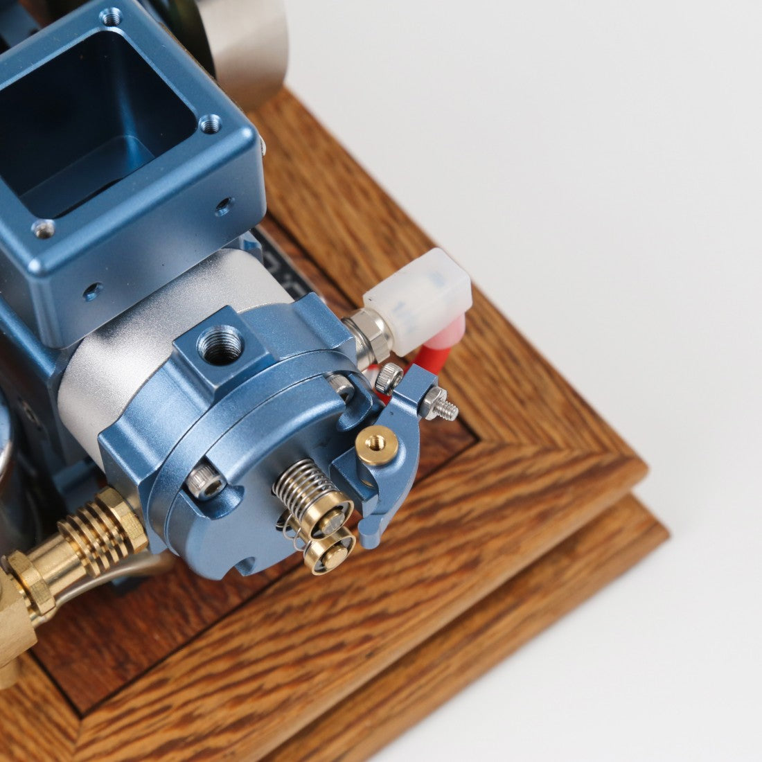 ENJOMOR Antique Working 4-Stroke Internal Combustion Gas Engine Model Horizontal Stationary Engine with Evaporative Water Cooling System