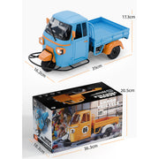 1/10 scale 2.4g full-proportional rc three-wheeler with realistic reverse sound, synchronized lights and adjustable gears