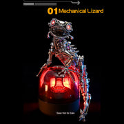 diy steampunk chameleon lizard mechanical 3d metal model kit 1000pcs difficult puzzle