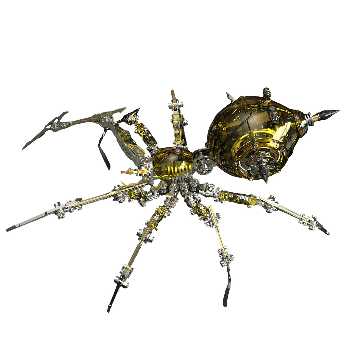 steampunk mechanical war spider 3d assembly model kit – build your own industrial arachnid artillery