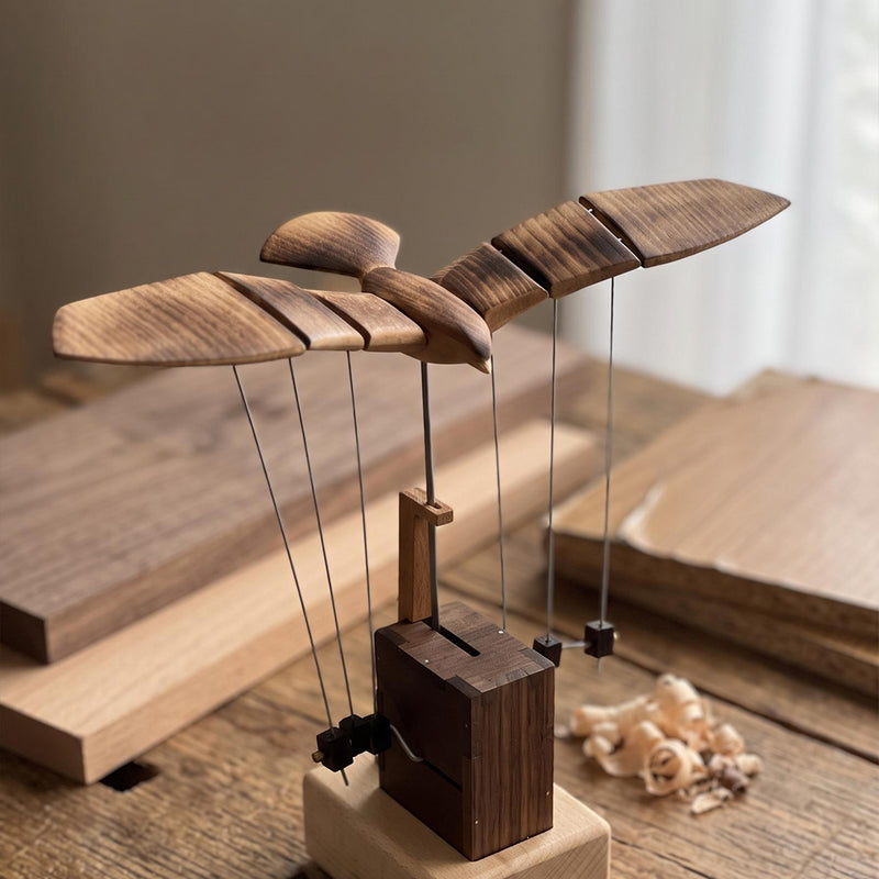 punkbuild wooden mechanical eagle dynamic model