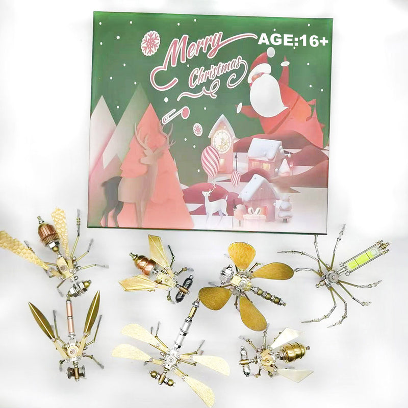 3D Metal Puzzle DIY Mini Steampunk Small Insects Metal Assembly Model Christmas Kit Sets - EngineDIY